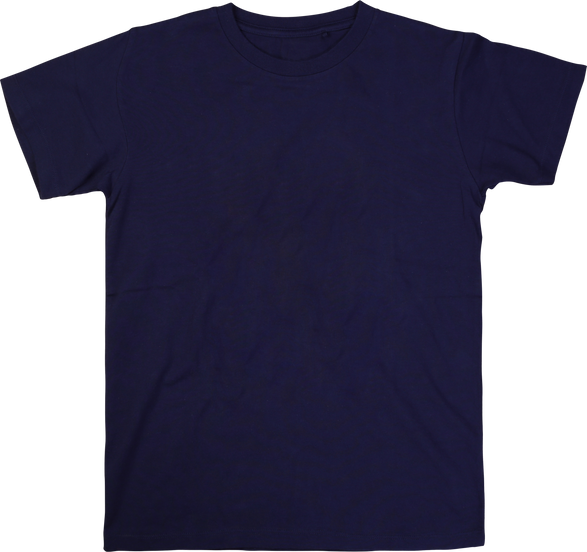 Front View of Navy Blue T-shirt Cutout